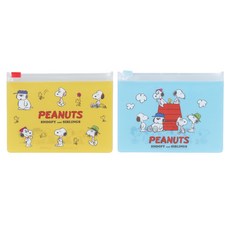 sun-star 史努比收納袋 黃/藍, 2個, 1組