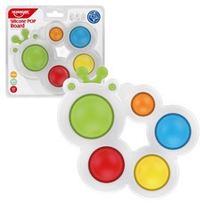 HUANGER 矽膠嬰兒按按樂毛毛蟲 heanhe0146, 1個, 混色