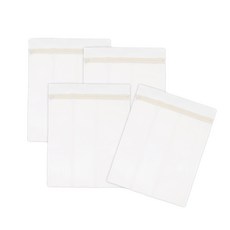 Axis 艾克思 台灣製無螢光密網方型洗衣袋 4件組 50 x 60cm, 1組, 白色