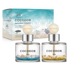 코코도르 샌드오션 차량용 디퓨저 120ml 2p 세트, 오아시스, 1세트