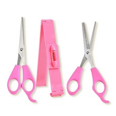 蕉蕉購物 瀏海修剪套裝3件組, 1組, 粉紅色