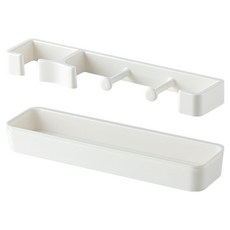 Alleophom 家用多用途牆面雨傘架, 1個, 白色