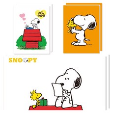 Peanuts 史努比明信片 3款 x 2張 套組 8, 混合顏色, 1套