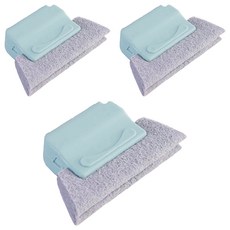 Axis 艾克思 輕巧手握可拆洗門檻窗戶溝槽清潔刷 綠色, 3個