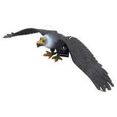 DING DONG PET 驅鳥老鷹貓頭鷹模型, 1個, 黑色老鷹