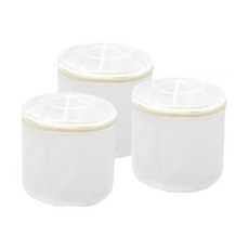 Axis 艾克思 台灣製無螢光密網內衣清洗袋 內衣專用 3件組, 1組, 白色