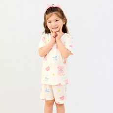 unifriend 兒童款牛奶熊Cool 5分內衣上下套裝