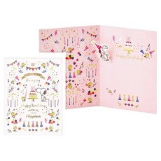 Hallmark 史努比 立體卡片 + 信封套組 839888, 混合色, 1套