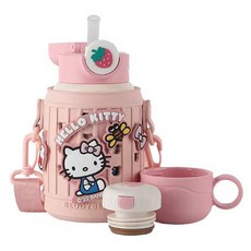 BEDDYBEAR 杯具熊 316不銹鋼 豌豆兒童保溫杯, 甜點KITTY, 630ml, 1個
