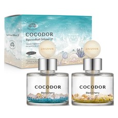 코코도르 샌드오션 차량용 디퓨저 120ml 2p 세트, 블랙체리, 1세트