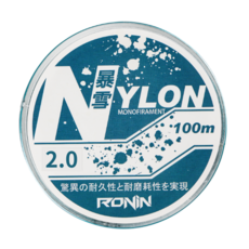 RONiN 獵漁人 暴雪 水藍斑點隱形尼龍線 2號, 1個, 水藍斑點