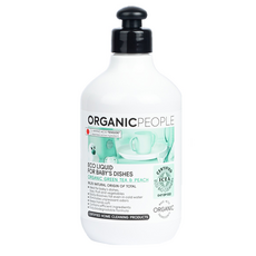 Organic People 有機生活 嬰兒專用洗碗精 綠茶/蜜桃 500ml, 天然成分, 溫和不刺激, 1瓶