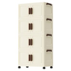 KOLKO 白森免安裝收納櫃 A0283-19 4層, 奶油白, 1個