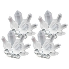 Mimineaqua 水晶魚缸裝飾品 白色, 4個
