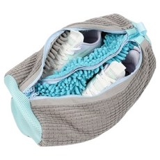 MODENLEAD 無縫隙 防變形 可洗一雙 運動鞋 洗衣袋, 灰色, 1個