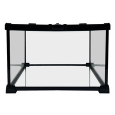 NOMOY PET 爬蟲類 兩棲類 雨林飼養箱 30 x 30 x 20 cm YL-078, 1個, 透明 + 黑色