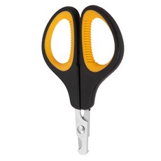 AHOYE 不鏽鋼寵物指甲剪 月牙款, 1個, 黑色 + 黃色