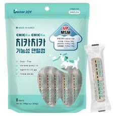 닥터조이 강아지 치카치카 기능성 덴탈껌, MSM 관절 건강, 140g, 1개 MSM 관절 건강, 140g, 1개
