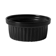 寵物陶瓷碗 9號條紋碗, 黑色, 1個