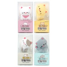 PINKFOOT 喵喵公仔削鉛筆機4件組, 混合色, 1套