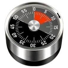 Smogle 簡潔磁吸式可視化廚房計時器, 黑色, 1個