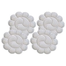 Cozy& 水彩調色盤 調色盤 白色 中型, 4個, 13格