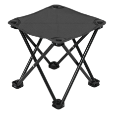 AHOYE 戶外便攜露營折疊椅, 黑色, 1個