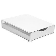 YOURHOME 多功能膠囊鐵製抽屜 40格, 1個, 白色