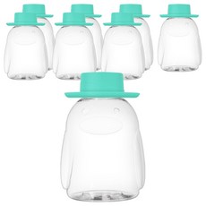 Ajoa 企鵝模型設計飲料瓶 紳士帽, 300ml, 薄荷綠(蓋), 8個