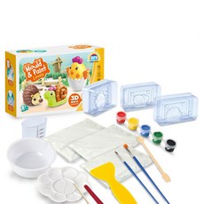 Joy Kids DIY彩繪3D石膏製作組 可愛寵物, 1個, 混合顏色