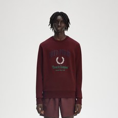 FRED PERRY 男款 Embro Champion 大學T M9891