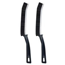 AHOYE 硬毛除垢縫隙清潔刷 黑色 廚房浴室清潔刷, 2支