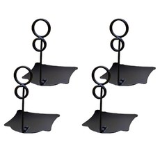 Cozy And 價格牌立架 備忘錄夾, 黑色, 4個