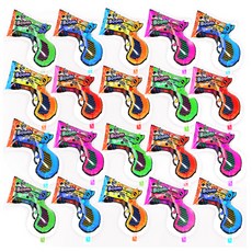 BABIO 手槍式五彩紙屑拉炮槍 銀箔碎花活動用槍 20入組, 1套, 混合顏色