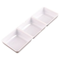 Hataesmall 日常美術調色盤 長方形 3層調色盤 長度22cm, 3格, 1個