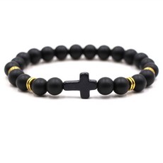 Cash Rich 祈禱平安十字架手鍊, 類型8, 1個