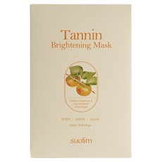 suolim 單寧亮白面膜, 5入, 1個