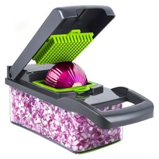 AHOYE 直立護手廚房備料食物切菜器, 黑色, 1個