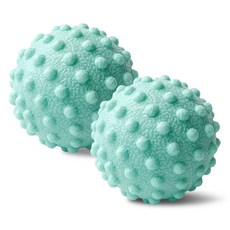AHOYE TPR凸點筋膜球, 藍綠色, 2個