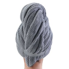 乾髮神器2代 超強力吸水乾髮帽 KDOT-980, 1個, 灰色