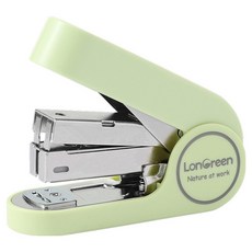deLi 得力 LONGREEN 迷你訂書機 33號釘, 1個, 綠色