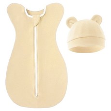 JOYMULTI Coolbebe 上下雙向拉鍊舒眠包巾 + 帽子組合 ONE SIZE