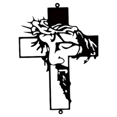 Cashrich 壁掛式室內裝飾十字架 22 x 30 cm, 1個, 單一顏色