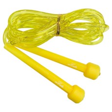eeCute 酷壹壹 透明實心跳繩 國小專用, 黃色, 1條