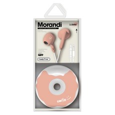 파이니스트랩 도넛 사운드 클리어 케이스 이어폰 3.5mm 오렌지