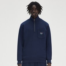 FRED PERRY 男士Embro Champion半拉鍊大學T M9847