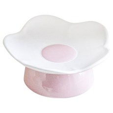 PASTEL PET 寵物花朵陶瓷餐具 FREE, 1個, 紫色