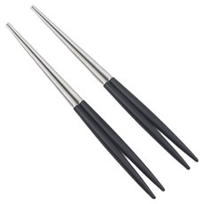 Bogen Allemande 緞面餐具筷子, 2個, 黑色, 單品