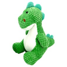 doongdoongpet 狗狗大型填充胖嘟嘟恐龍娃娃玩具, 綠色, 1個