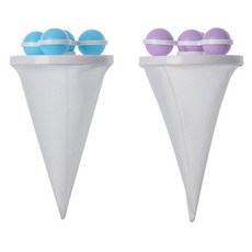 洗衣機濾網 9.2 x 17.5 cm 2件組, 1套, 藍色, 紫色